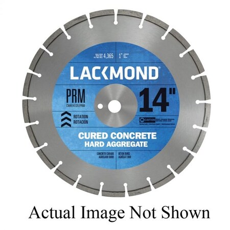 Lackmond Diamond Blade, Laser Weld Segmented, Series PRM Series, 26 Diameter Blade, 1 ArborShank CWH261551PRM